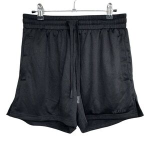 {Kill Crew} Black Elastic Tie Waist Mesh Gym Workout Athletic Shorts